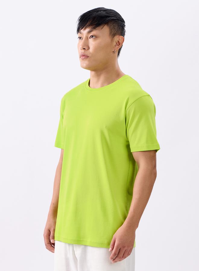 ذا سوليد ستور تيشيرت انترلوك سادة بأكمام قصيرة - Image 1